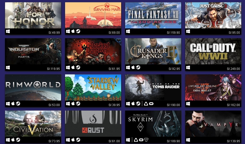 STEAM 2018 más vendidos bronce