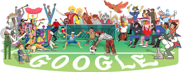 World Cup 2018 Doodle